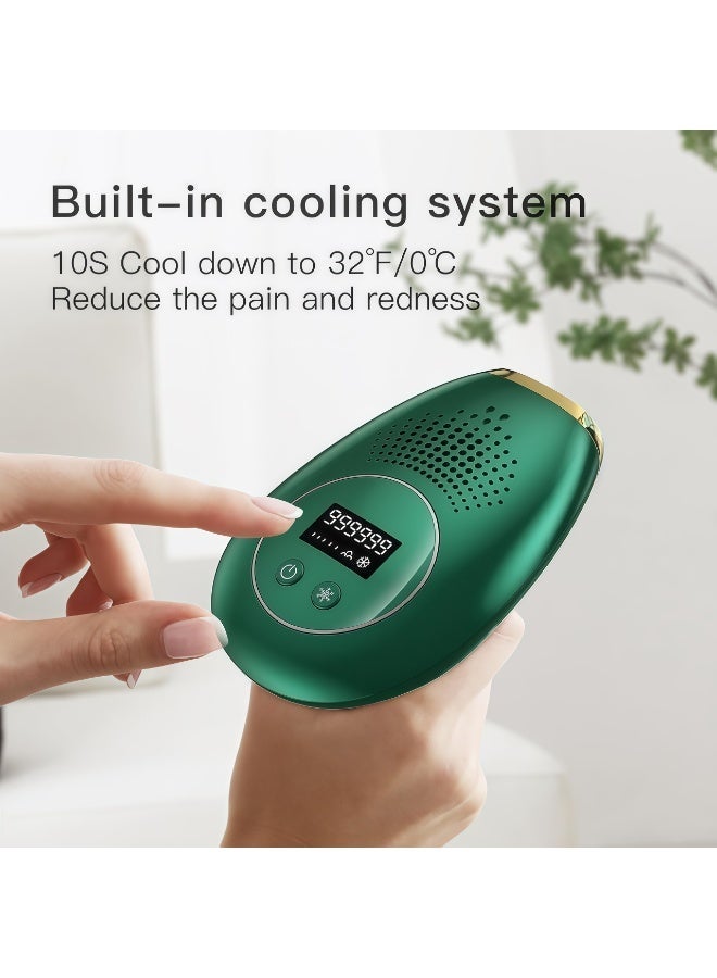 XiuWoo IPL Hair Removal,Laser Hair Removal At-Home,Painless Laser Hair Removal Device,Home Hair Remover with Glasses,999,999 Flashes Permanent Hair Removal Device,Portable Permanent Hair Reduction,on Facial Legs Arms Bikini Line,For Women & Men - Image 4